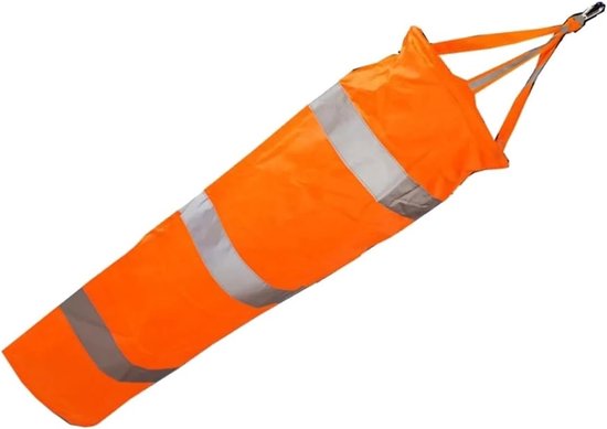 Windzak - Windmeter - Windrichting meten - Weerbestendig ontwerp - 150 cm - Oranje