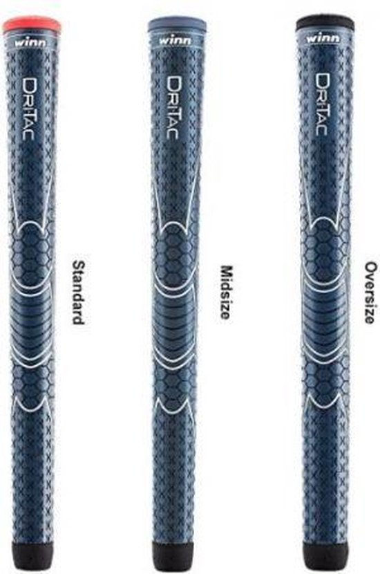 WinnDry Dri Tac grip Grey (artrose grip) Oversized Heren Golfclubgrip van Winn