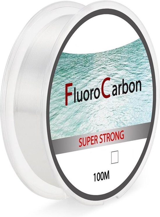 WiseGoods Vislijn 100m - Visdraad - Fluorocarbon - Nylon - Etalagedraad - Transparant - Vissen - 0.331mm - 18.39LB van WiseGoods