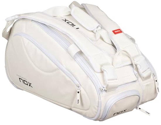 Witte Padelbag met Grote Opbergruimte voor Toernooien van Merkloos