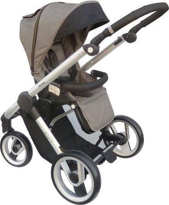 XQC - Mutsy EVO - Hoes voor Kinderwagen Duwstang - Cover voor Veiligheidsbeugel - Zwart van Mutsy