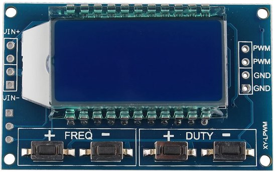 XY-LPWM Instelbare Rechthoekige Golf Signaalgenerator - Hartslagmonitor en Werkcyclus