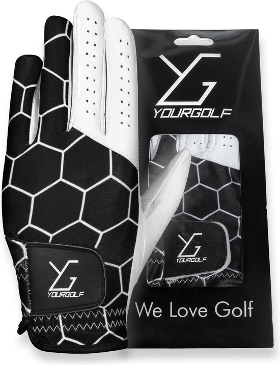 YourGolf Golfhandschoen heren Zwart S - Golf - Sport Accessoires - Golfhandschoen Volwassenen - Golfhandschoenen van YourGolf