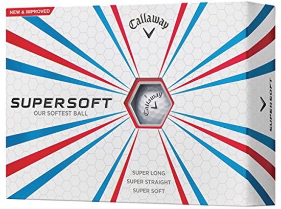 Zachte golfballen met lange afstand en HEX Aerodynamics van Merkloos