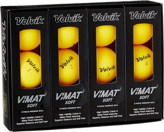 Zachte golfballen met matte pastelkleuren - Pak van 12 van Merkloos