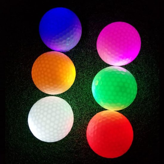 zalati Gloeit op in de donkere golfballen