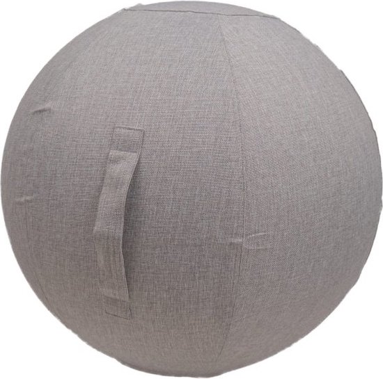 Zaza Home Zitbal Yoga Bal Licht Grijs Kleuren- 75Cm van Zaza Home