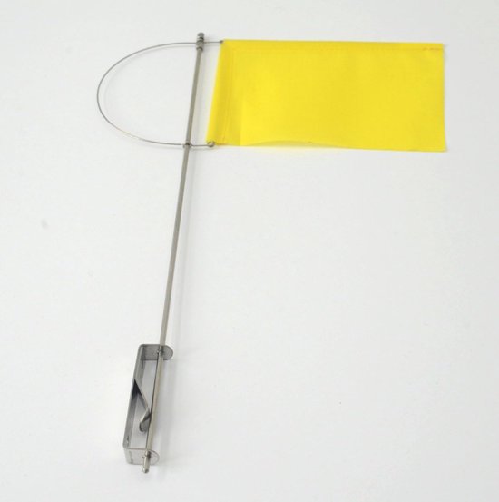 Zeilwindindicator - Windmeter - Zeilnavigatie - Zijhouder - 125 mm - Geel
