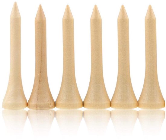 Zeynomax - Golf Tees - Houten Golf Tees - Herbruikbaar - 100 Stks - Golf Accessoires - Milieuvriendelijk - Geschikt voor Dames en Heren