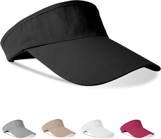 Zonneklep voor Dames, Effen Lege Top Baseballcap Verstelbare Sport Casual Pet, Ademende Paardenstaart Baseball Hoed, Unisex Twill Golf Tennis Zomer Vizier Hoeden voor Buiten