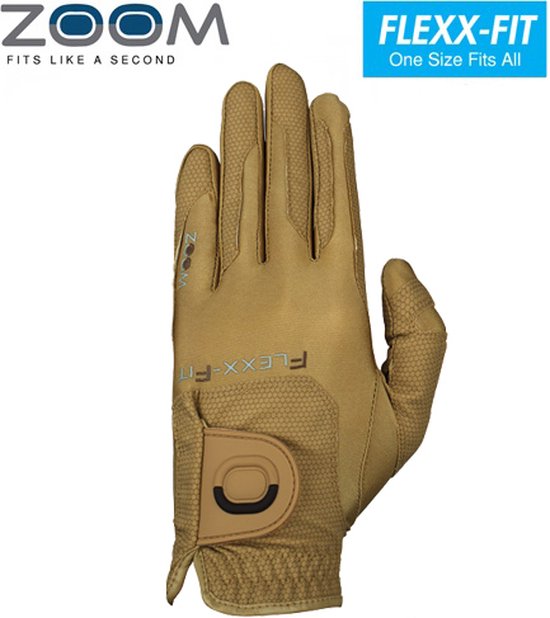Zoom One Size Fits All Dames Golfhandschoen, sand van Zoom