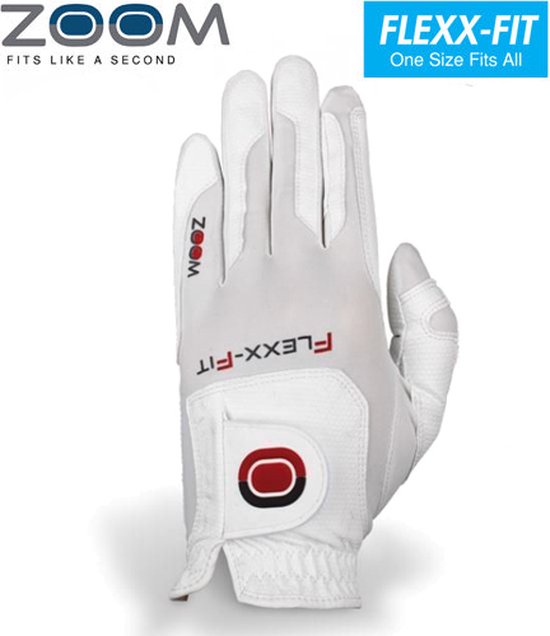 Zoom One Size Fits All Dames Golfhandschoen, wit van Zoom