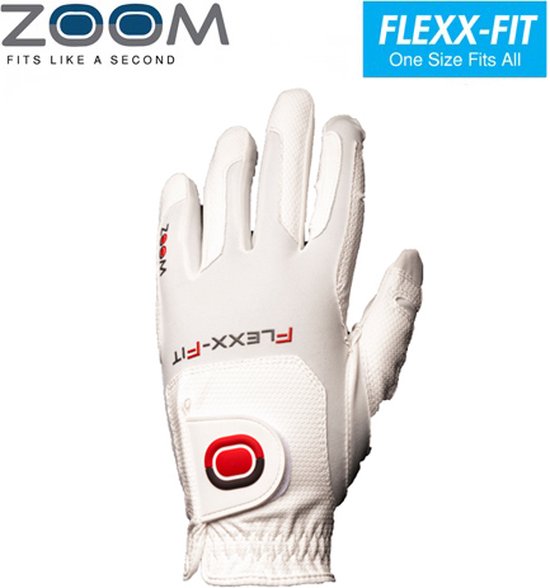 Zoom Tour Cabretta Leren Golfhandschoen, wit van Zoom