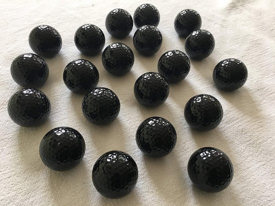 Zwarte Golfballen - Sport Ballen - Golf Spelen - 20 Stuks Pakket - Standaard Maat - Zwart