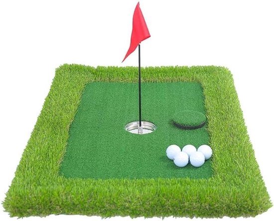 Zwembad putting green voor in de achtertuin en binnen, duurzaam en weerbestendig oefenmat voor golfvaardigheden, geschikt voor indoor en outdoor gebruik van Merkloos